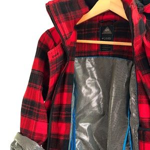 WMNS COLUMBIA OMNI HEAT PLAID WINTER TRENCH COAT